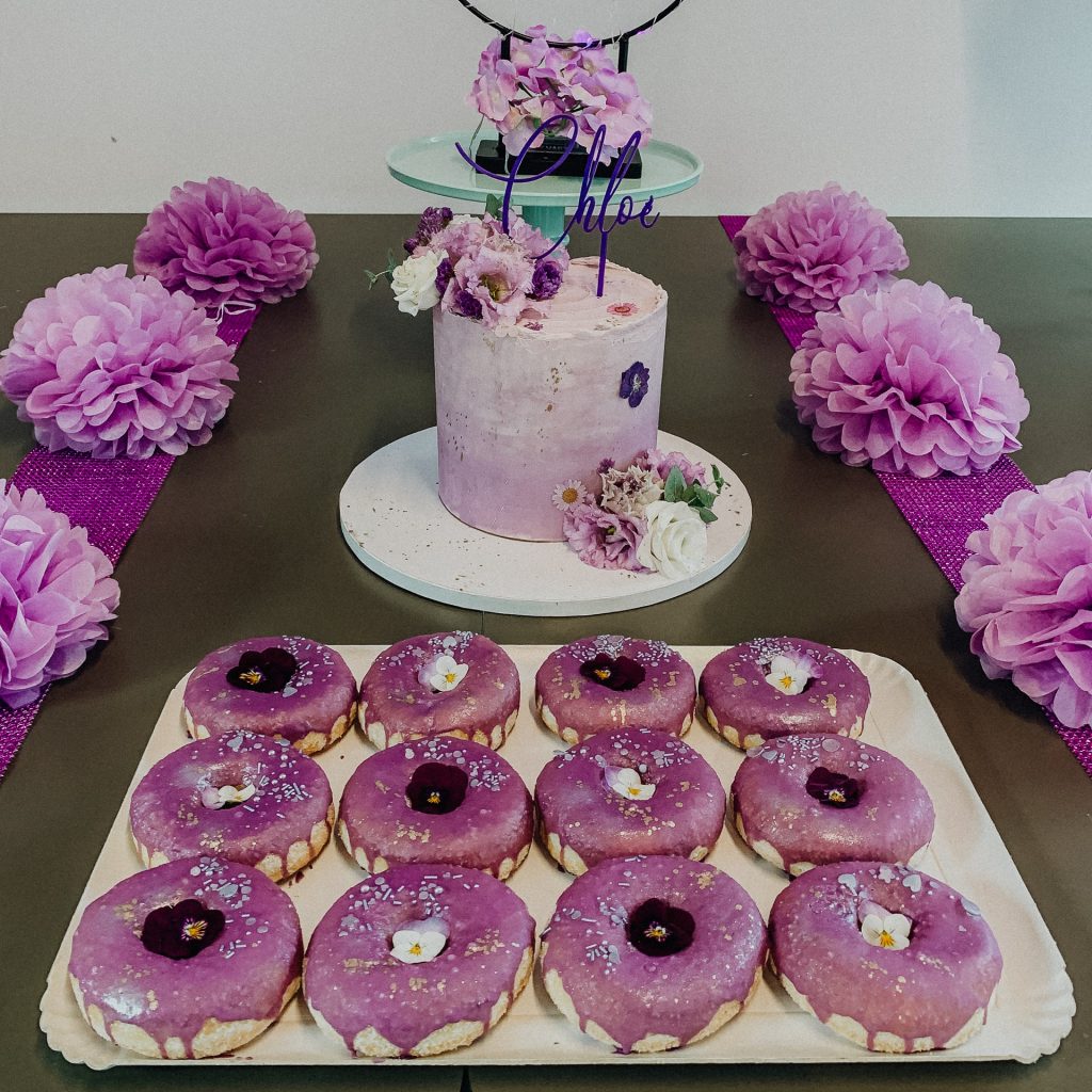 donuts-anniversaire-violet